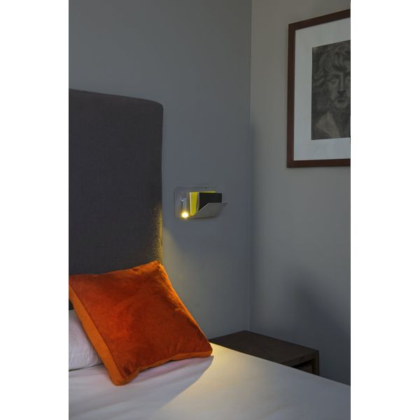 SUAU USB GREY WALL LAMP WITH LED LEFT READER HIGH image 2