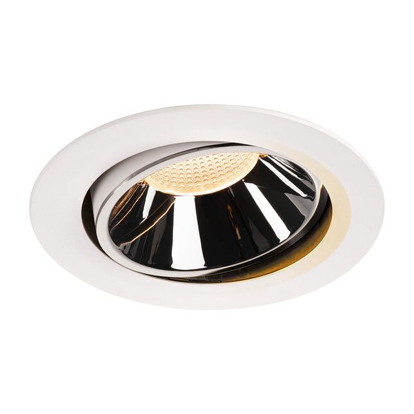 NUMINOS® MOVE DL XL, Indoor LED recessed ceiling light white/chrome 2700K 40° rotating and pivoting image 1
