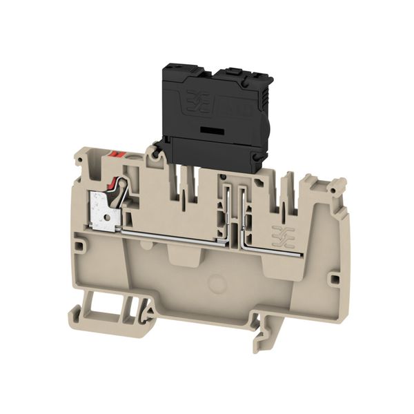 Feed-through terminal block, PUSH IN, 4 mm², 36 V, 6.3 A, Number of co image 1