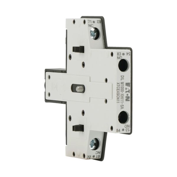 Auxiliary contact module, 2 pole, Ith= 10 A, 1 N/O, 1 NC, Side mounted, Screw terminals, DILM40 - DILM225A image 15