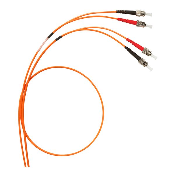 Patch cord fiber optic ST/ST (50/125µm) OM2 1m image 1