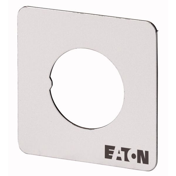 Front plate, For use with T5B, T5, P3, 84 x 84 (for frame 88 x 88) mm, Blank, can be engraved image 1