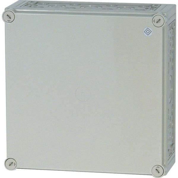 Insulated enclosure, +knockouts, RAL7035, HxWxD=375x375x150mm image 6