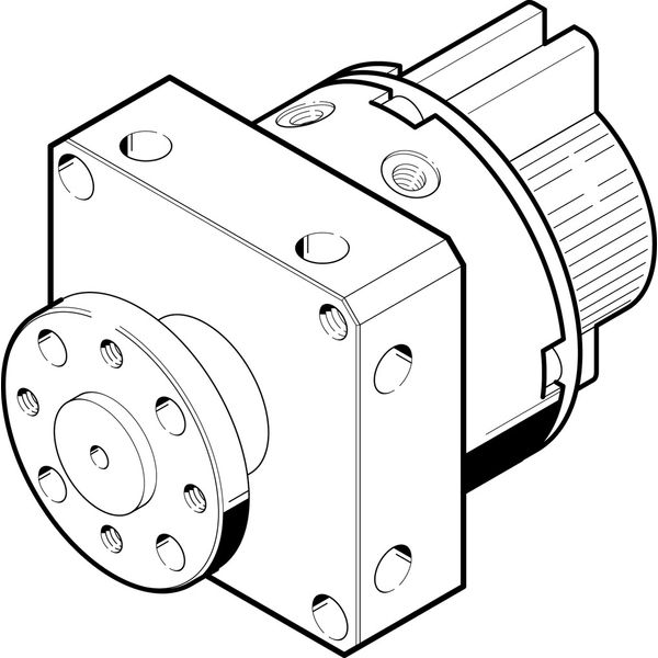 DSM-6-90-P-A-FW Rotary actuator image 1