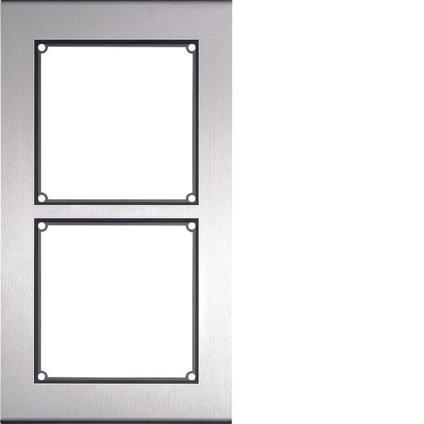 Modesta Frame 2/1 with housing wall-mounted stainless steel matt image 1