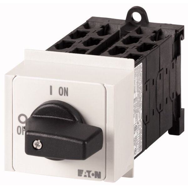 Step switches, T0, 20 A, service distribution board mounting, 6 contact unit(s), Contacts: 12, 45 °, maintained, With 0 (Off) position, 0-4, Design nu image 1