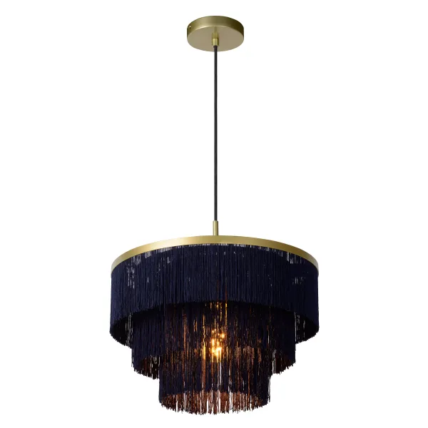 Lucide EXTRAVAGANZA FRILLS - Pendant light - Ø 40 cm - 1xE27 - Matt Gold / Brass image 1