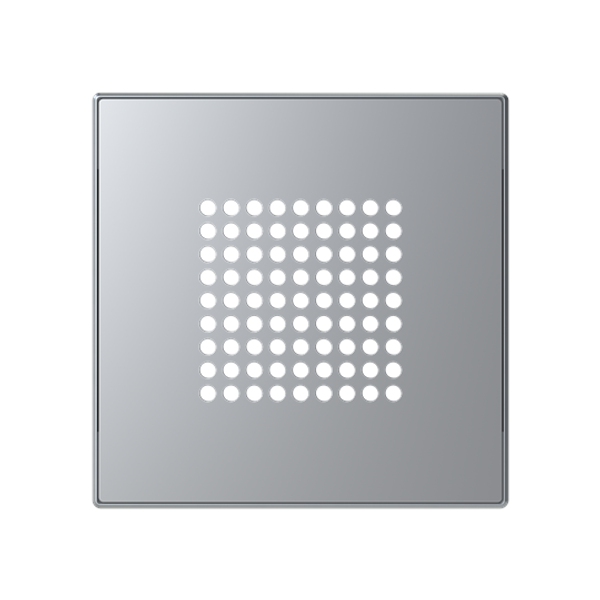 8529 PL Cover plate for buzzer/door bell / 2" speaker - Silver Loudspeaker Central cover plate Silver - Sky Niessen image 1