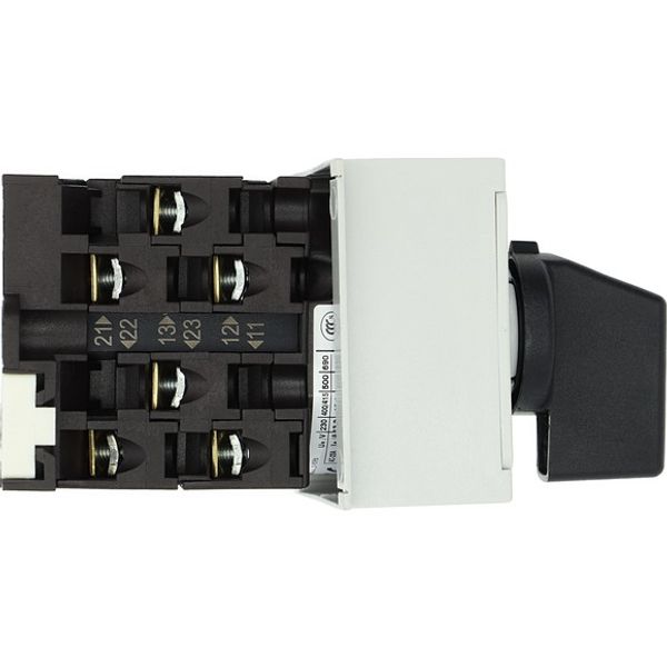 Step switches, T0, 20 A, service distribution board mounting, 3 contact unit(s), Contacts: 6, 45 °, maintained, With 0 (Off) position, 0-3, Design num image 3