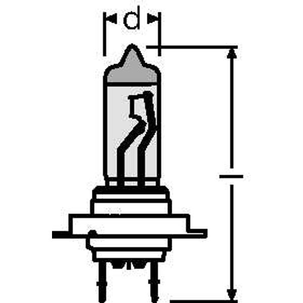 64210CBI 55W 12V PX26D 10X10X1     OSRAM image 2