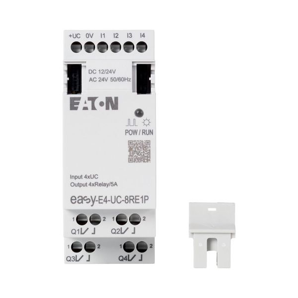 I/O expansion, For use with easyE4, 12/24 V DC, 24 V AC, Inputs/Outputs expansion (number) digital: 4, Push-In image 15