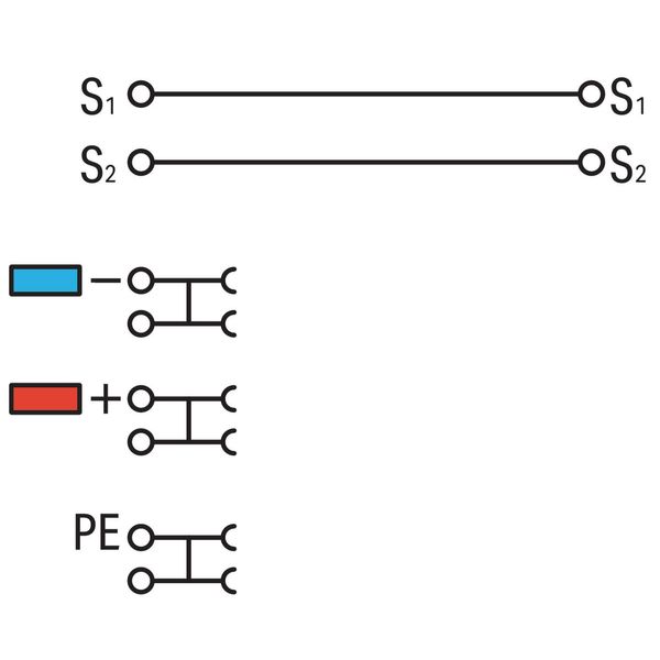 4-conductor sensor terminal block with ground connection via push-in t image 4