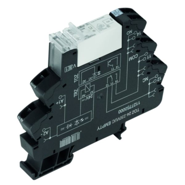 Relay module, 120 V UC ±10 %, Green LED, Rectifier, 1 CO contact (AgNi image 2