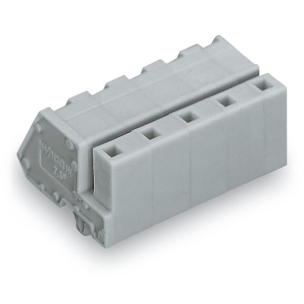 1-conductor female connector, angled CAGE CLAMP® 2.5 mm² gray image 5