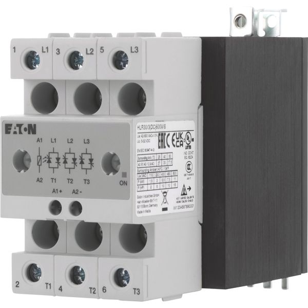 Solid-state relay, 3-phase, 30 A, 42 - 660 V, DC, high fuse protection image 19