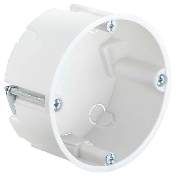 Cavity wall one-gang box halogen-free with device screws, h=35 mm image 1