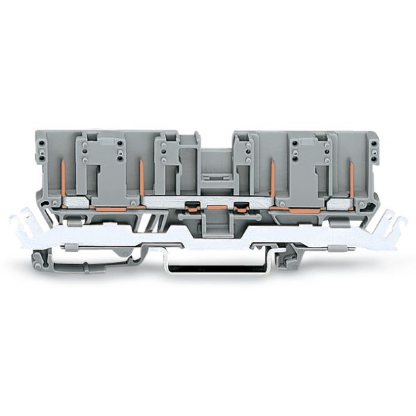 4-pin carrier terminal block with shield contact for DIN-rail 35 x 15 image 2
