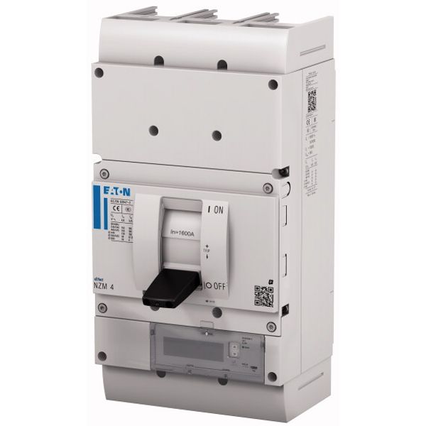 NZM4 PXR25 circuit breaker - integrated energy measurement class 1, 1600A, 3p, Screw terminal, earth-fault protection, ARMS and zone selectivity image 2