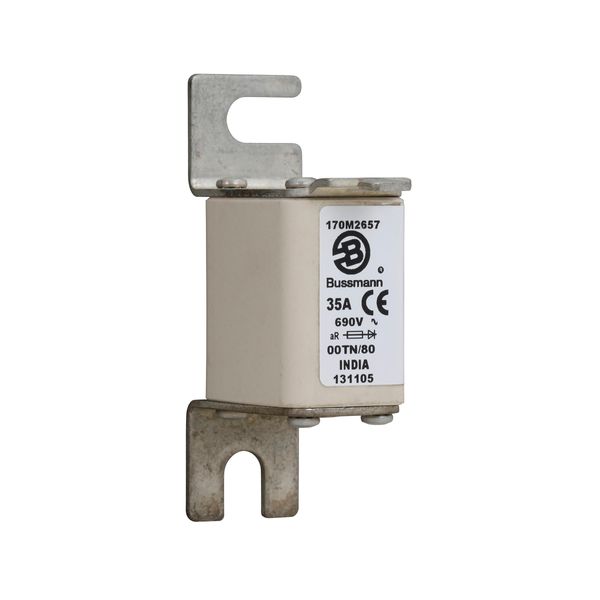 Fuse-link, high speed, 35 A, AC 690 V, size 00, 30 x 67 x 100 mm, gR, DIN, IEC, single indicator image 12