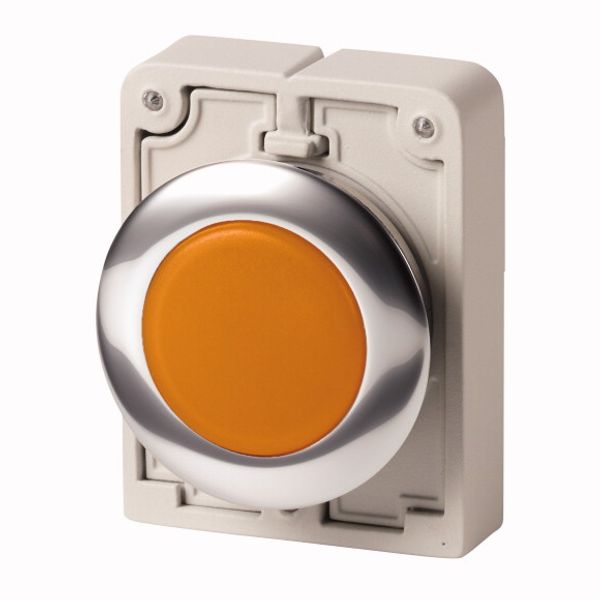 Indicator light, RMQ-Titan, Flat, orange, Metal bezel image 1