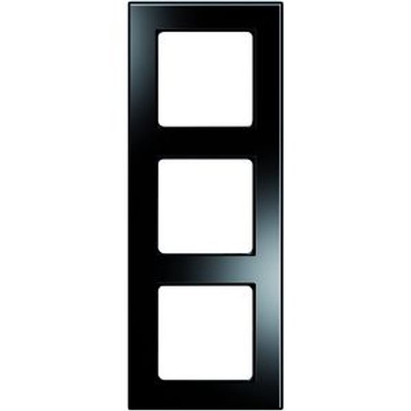 Afdekramen NOVA Elements Glas,3voudig, Polished Onyx zwart image 1