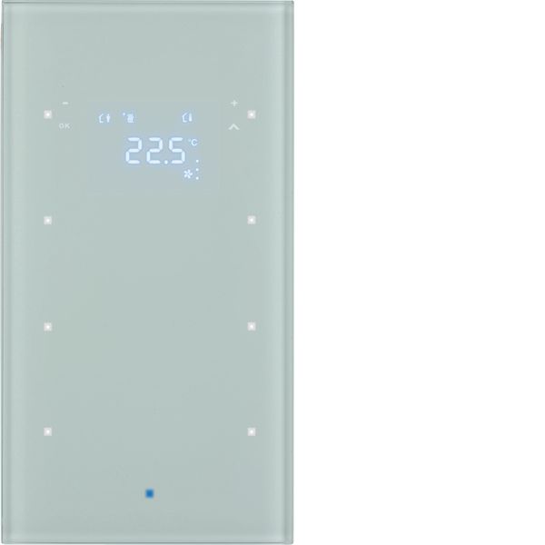 KNX glass sensor 3g thermostat, display, intg bus coupl. ,KNX-TS senso image 1