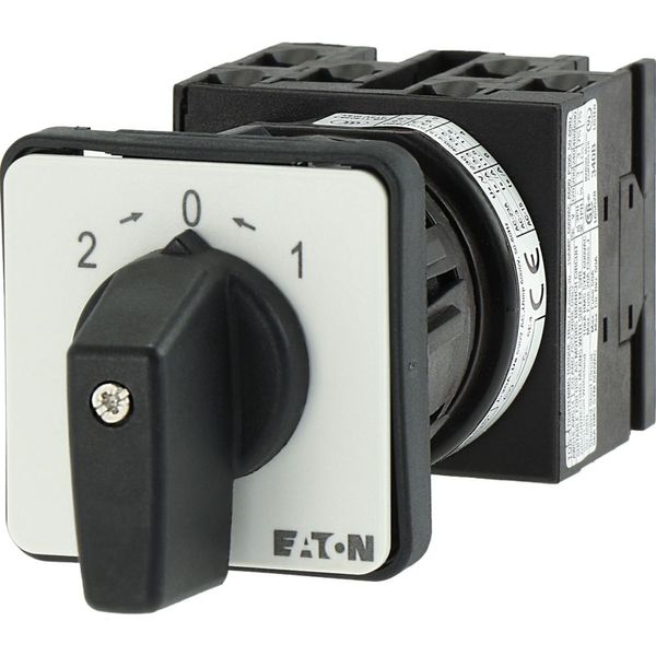 Universal control switches, T0, 20 A, center mounting, 3 contact unit(s), Contacts: 6, Spring-return from positions 1 and 2, 45 °, momentary, 2>0 image 20