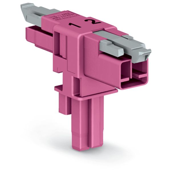 T-distribution connector 2-pole Cod. B pink image 2