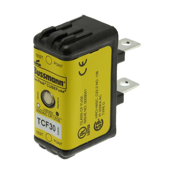 Fuse-link, low voltage, 30 A, AC 600 V, DC 300 V, 20 x 26 x 48 mm, CF, J, 1P, UL, CSA, time-delay image 10