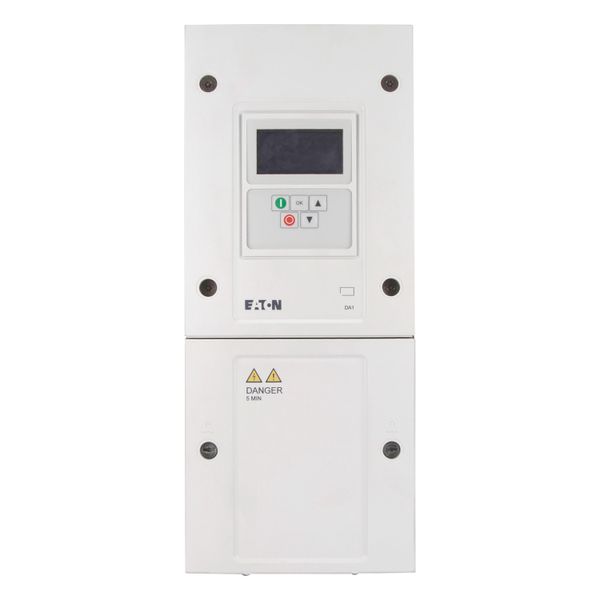 Variable frequency drive, 400 V AC, 3-phase, 24 A, 11 kW, IP55/NEMA 12, Radio interference suppression filter, OLED display image 9