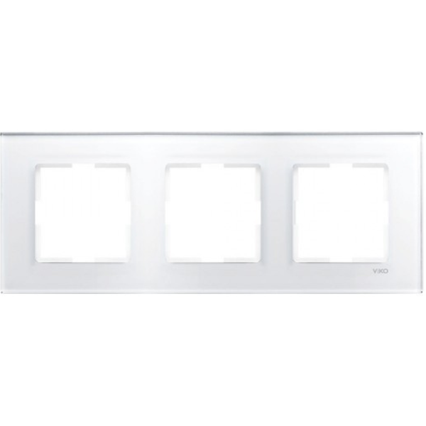 Novella Accessory Glass - White Three Gang Frame image 1