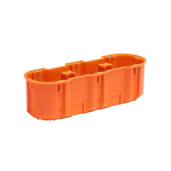 Flush mounted junction box M3x60DF MULTIWALL SLIM  orange image 2