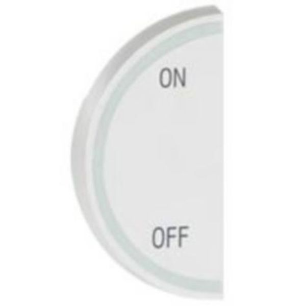 Round key cover Arteor BUS/SCS - ON/OFF - 1 module left-hand - white image 1