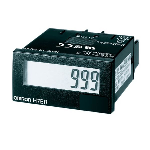 Tachometer, 1/32DIN (48 x 24 mm), self-powered, LCD with backlight, 4- image 3