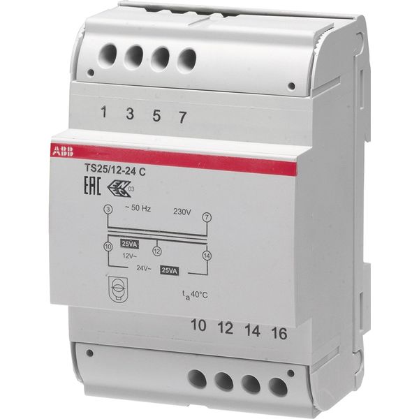 TS 25/12-24 C Safety isolating transformer image 1
