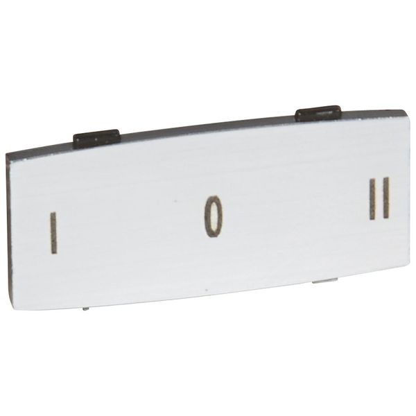 Osmoz legend plate - with engraving - alu - standard model - ''I O II'' image 1