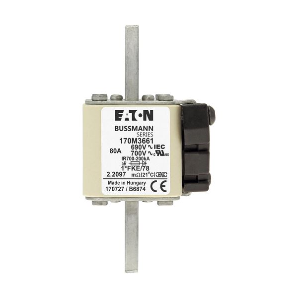 170M3661 FUSE 80A 690V 1*FKE/78 AR UC image 3