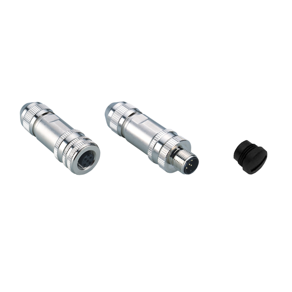 connector kits for CANopen/RS485 - 1 male, 1 female connector M12 + cap M12 image 4