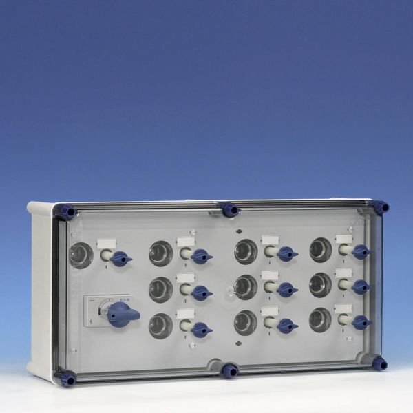 Distribution enclosure 1x63A Duco 4p 10xDII+busbars image 2