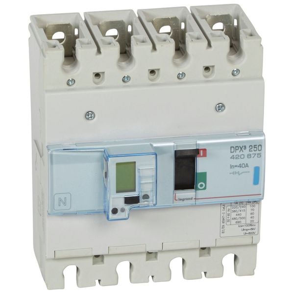 MCCB electronic + energy metering - DPX³ 250 - Icu 70 kA - 400 V~ - 4P - 40 A image 2