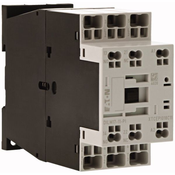 Contactor, 3 pole, 380 V 400 V 8.3 kW, 1 N/O, 1 NC, 42 V 50 Hz, 48 V 60 Hz, AC operation, Push in terminals image 3