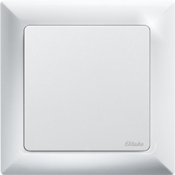 Wireless humidity temperature sensor in E-Design55, pure white glossy image 1