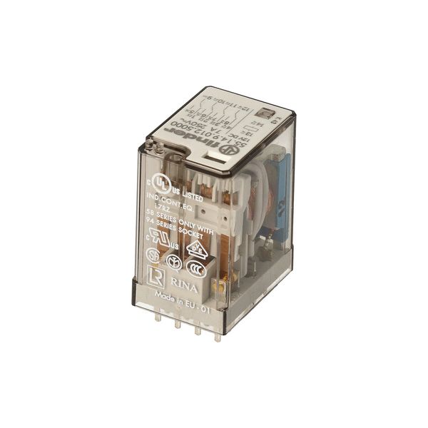 Relay for printed circuit 4CO 7A/12VDC/Agni+Au (55.14.9.012.5000) image 5