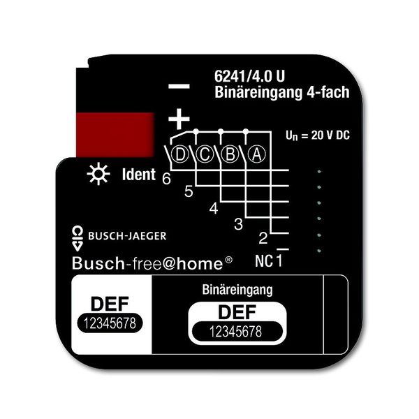 6241/4.0 U 6241/4.0U Binary Input, 4-fold, FM, BJE image 1