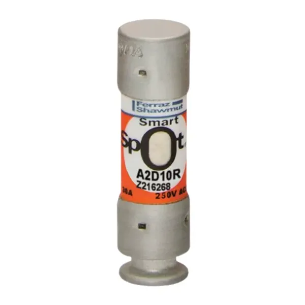 Fuse A2D-R Class RK1 Time-Delay 250VAC 250VDC 10A Ferrule SmartSpot® image 1