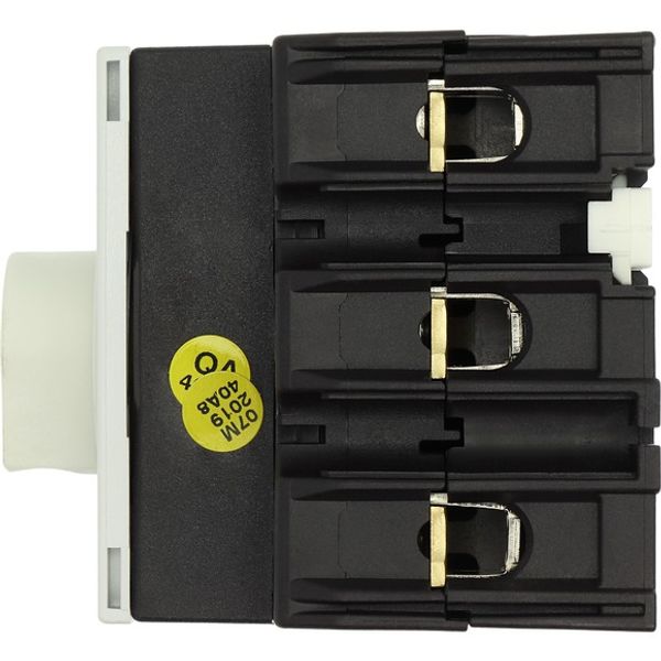 Main switch, P3, 63 A, rear mounting, 3 pole, Emergency switching off function, With red rotary handle and yellow locking ring, Lockable in the 0 (Off image 13