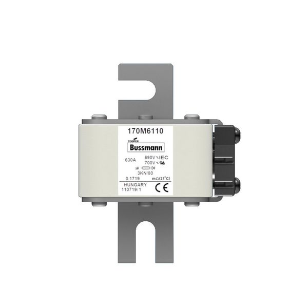 Fuse-link, high speed, 2500 A, AC 380 V, size 3, 70 x 147 x 66 mm, aR, IEC, single indicator image 13