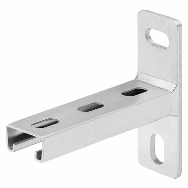 BRACKET 41X21 WITH FLAT END - LENGTH 200MM - FINISHING: HDG image 2