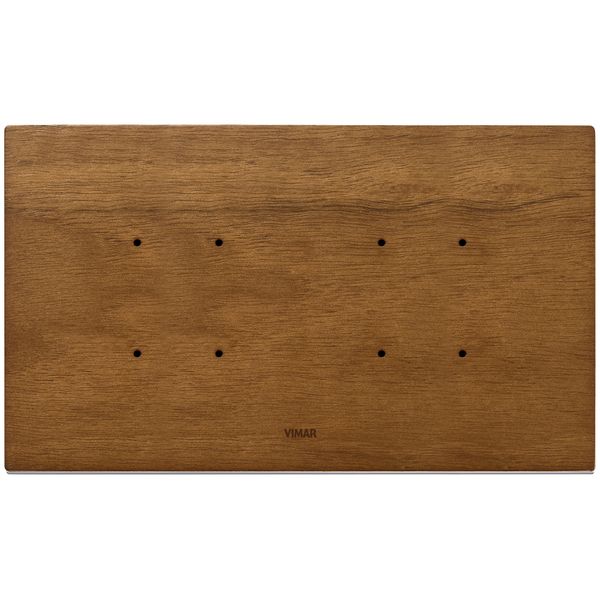 Plate 5MBS (2+blank+ 2) wood Ital.walnut image 1