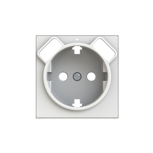 8588.3 BB Cover Schuko+USB chargers White - Sky Niessen image 1